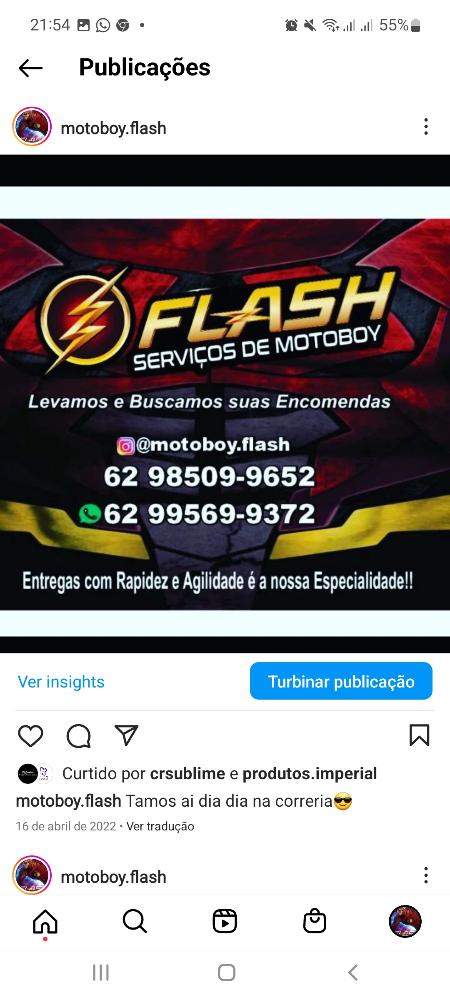 flash serviço de motoboy 